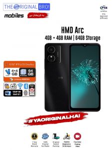 HMD Arc - 4GB RAM - 64GB Storage - Easy Monthly Installments - PTA Approved - 1 Year Official Warranty - The Original Bro Mobiles - TOB70